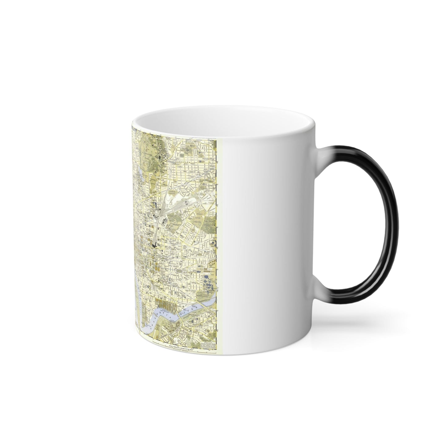 USA - Washington, Central (1948) (Map) Color Changing Mug 11oz-11oz-The Sticker Space