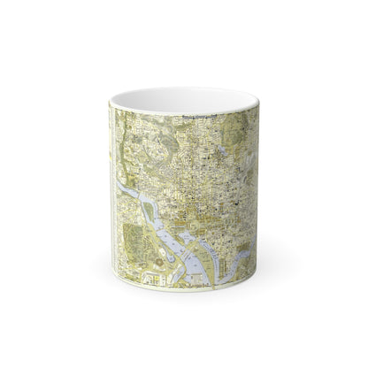 USA - Washington, Central (1948) (Map) Color Changing Mug 11oz-11oz-The Sticker Space