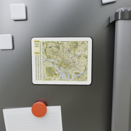 USA - Washington, Central (1948) (Map) Refrigerator Magnet-The Sticker Space