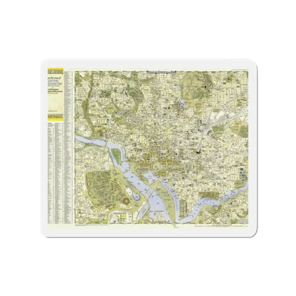 USA - Washington, Central (1948) (Map) Refrigerator Magnet 2 Inch - The Sticker Space