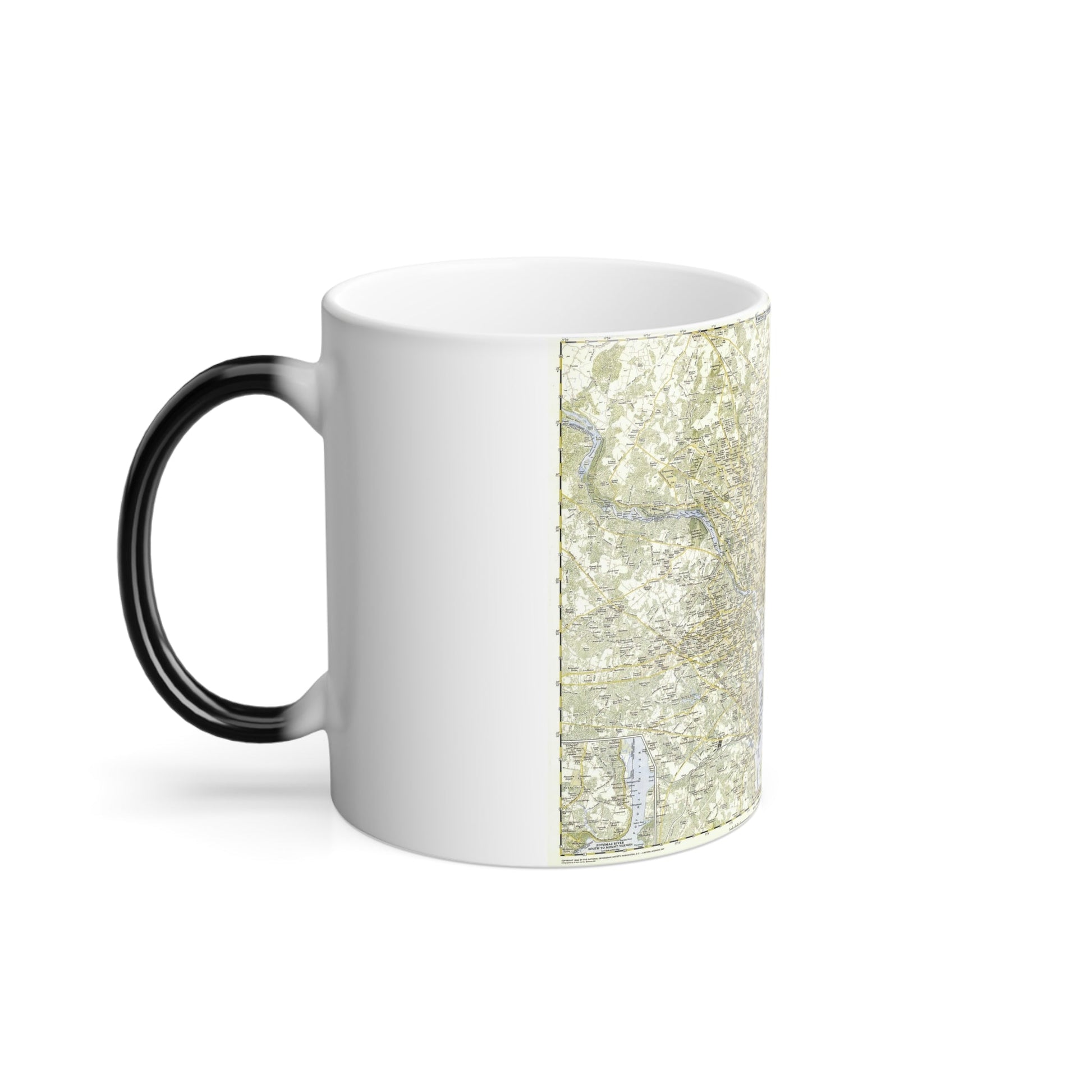 USA - Washington, Suburban (1948) (Map) Color Changing Mug 11oz-11oz-The Sticker Space