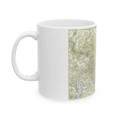 USA - Washington, Suburban (1948) (Map) White Coffee Mug-The Sticker Space