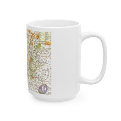 USA - Washington, Suburban (1964) (Map) White Coffee Mug-The Sticker Space