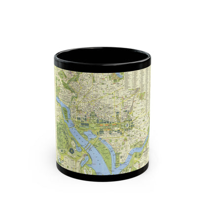 USA - Washington, Tourist (1964) (Map) Black Coffee Mug-11oz-The Sticker Space