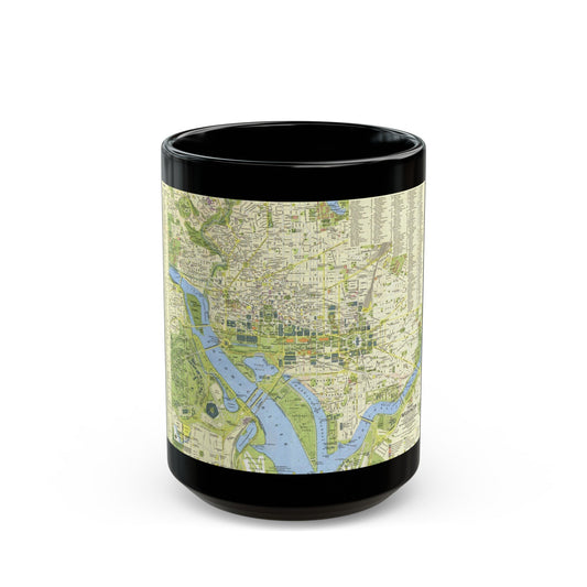 USA - Washington, Tourist (1964) (Map) Black Coffee Mug-15oz-The Sticker Space