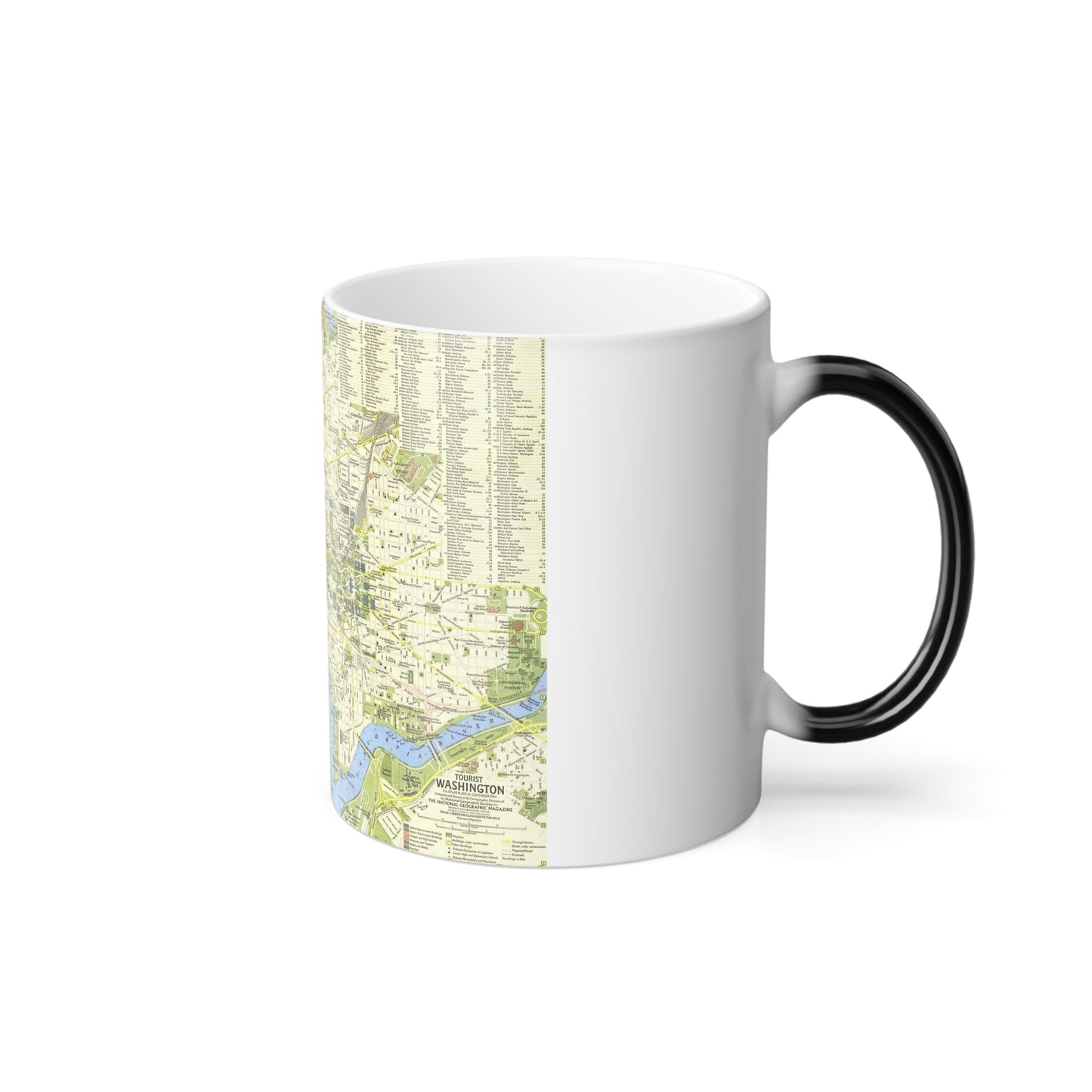 USA - Washington, Tourist (1964) (Map) Color Changing Mug 11oz-11oz-The Sticker Space