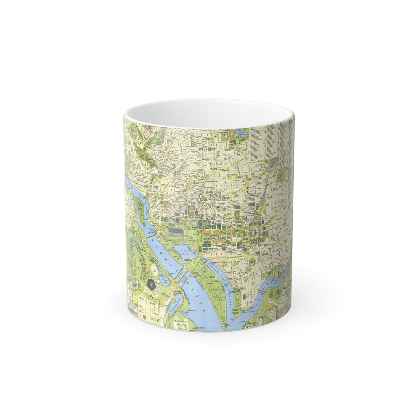 USA - Washington, Tourist (1964) (Map) Color Changing Mug 11oz-11oz-The Sticker Space