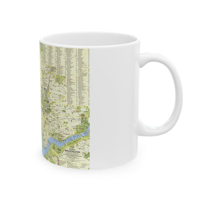 USA - Washington, Tourist (1964) (Map) White Coffee Mug-The Sticker Space