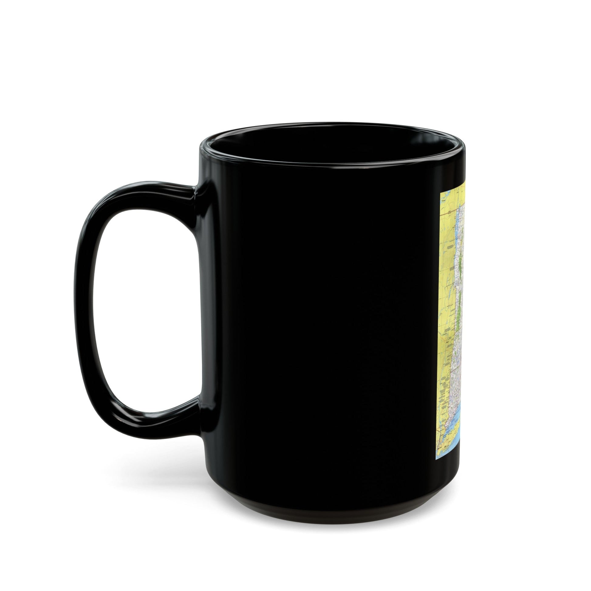 USA - Western New England 1 (1975) (Map) Black Coffee Mug-The Sticker Space