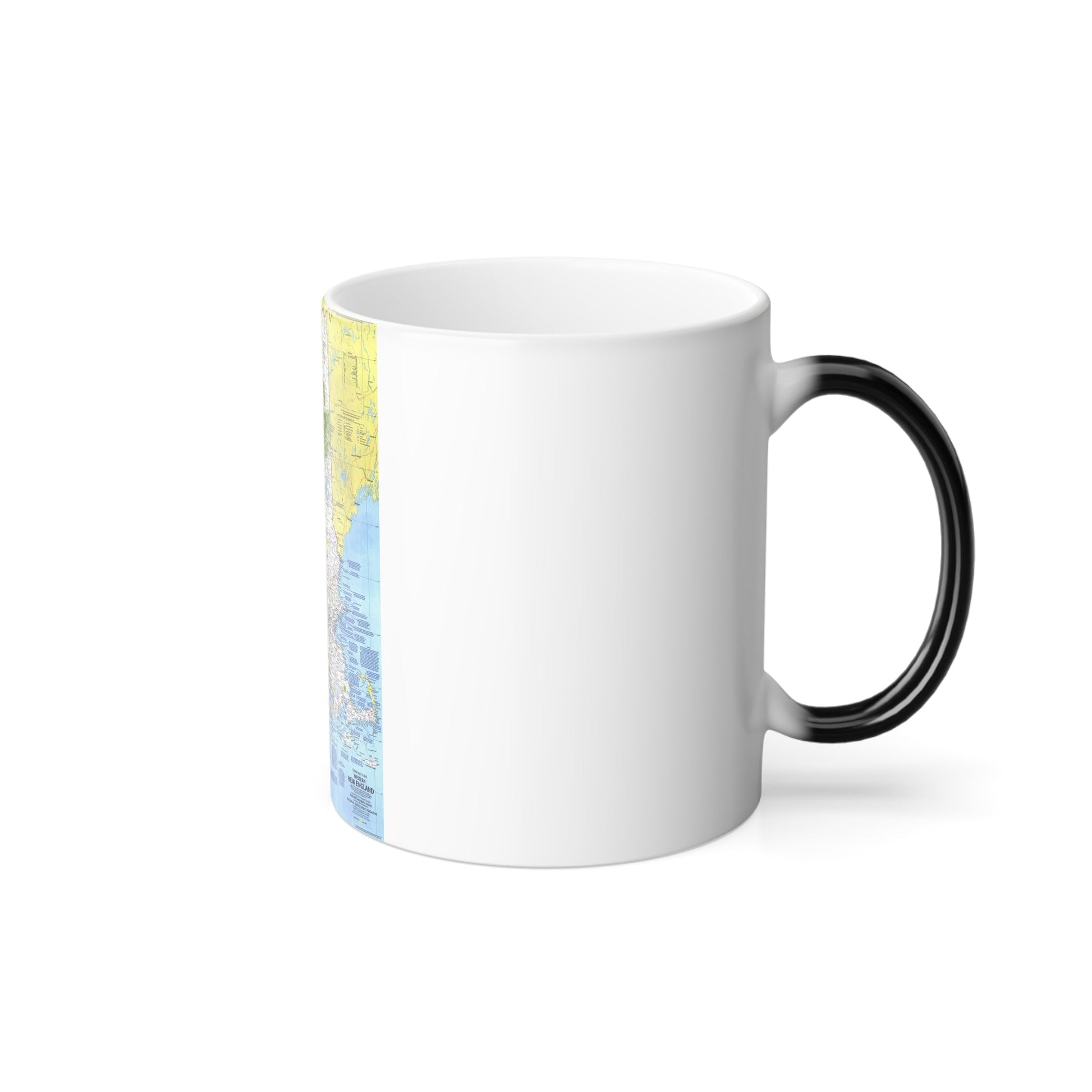 USA - Western New England 1 (1975) (Map) Color Changing Mug 11oz-11oz-The Sticker Space