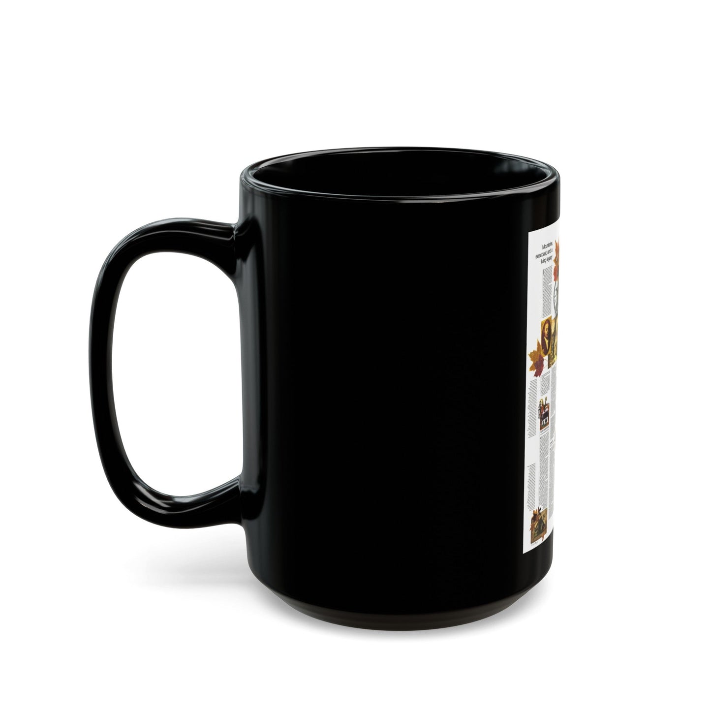 USA - Western New England 2 (1975) (Map) Black Coffee Mug-The Sticker Space