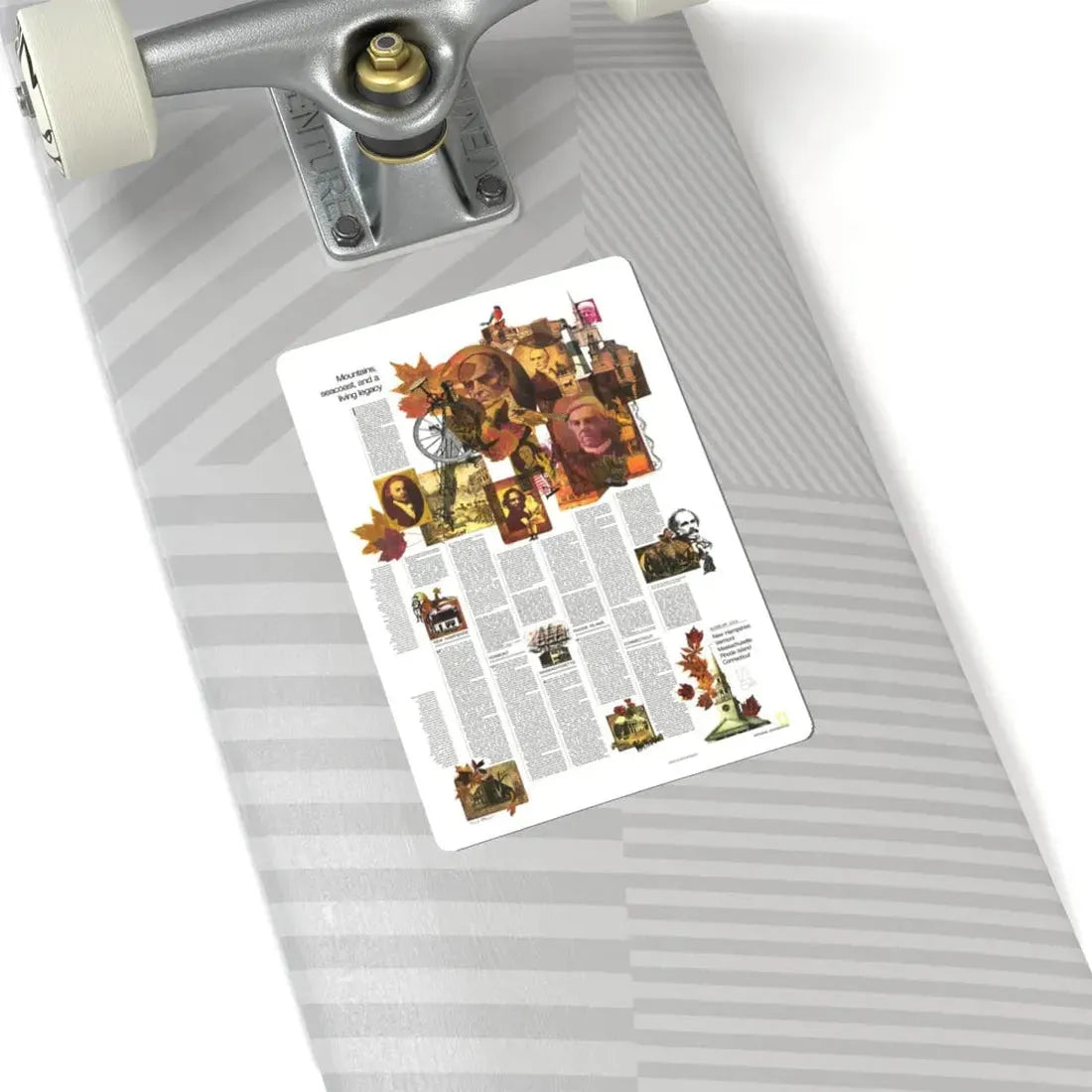 USA - Western New England 2 (1975) (Map) STICKER Vinyl Kiss-Cut Decal - The Sticker Space