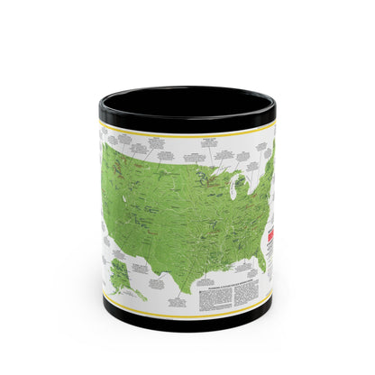 USA - Wild and Scenic Rivers 1 (1977) (Map) Black Coffee Mug-11oz-The Sticker Space