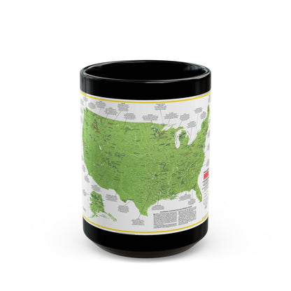 USA - Wild and Scenic Rivers 1 (1977) (Map) Black Coffee Mug-15oz-The Sticker Space