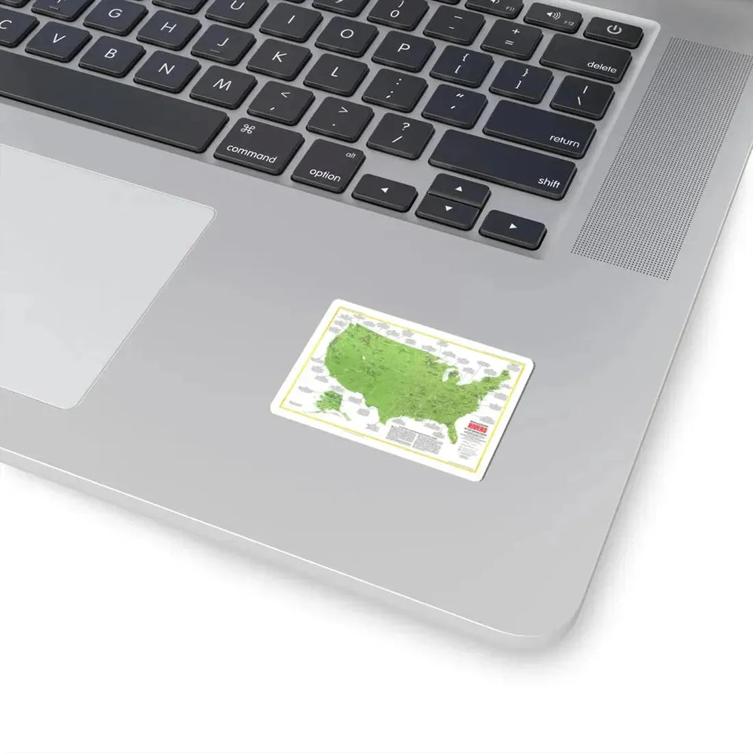 USA - Wild and Scenic Rivers 1 (1977) (Map) STICKER Vinyl Kiss-Cut Decal - The Sticker Space