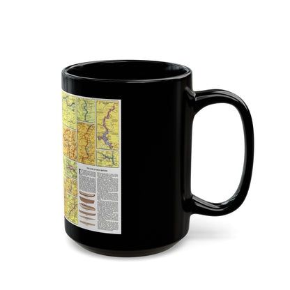 USA - Wild and Scenic Rivers 2 (1977) (Map) Black Coffee Mug-The Sticker Space