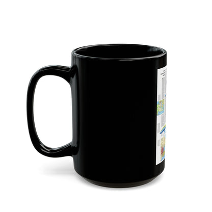 USA - Wisconsin, Michigan ,Great Lakes 2 (1973) (Map) Black Coffee Mug-The Sticker Space