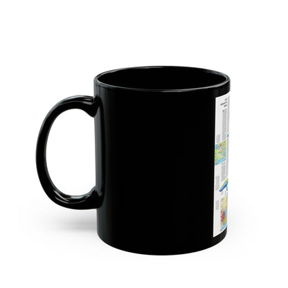 USA - Wisconsin, Michigan ,Great Lakes 2 (1973) (Map) Black Coffee Mug-The Sticker Space