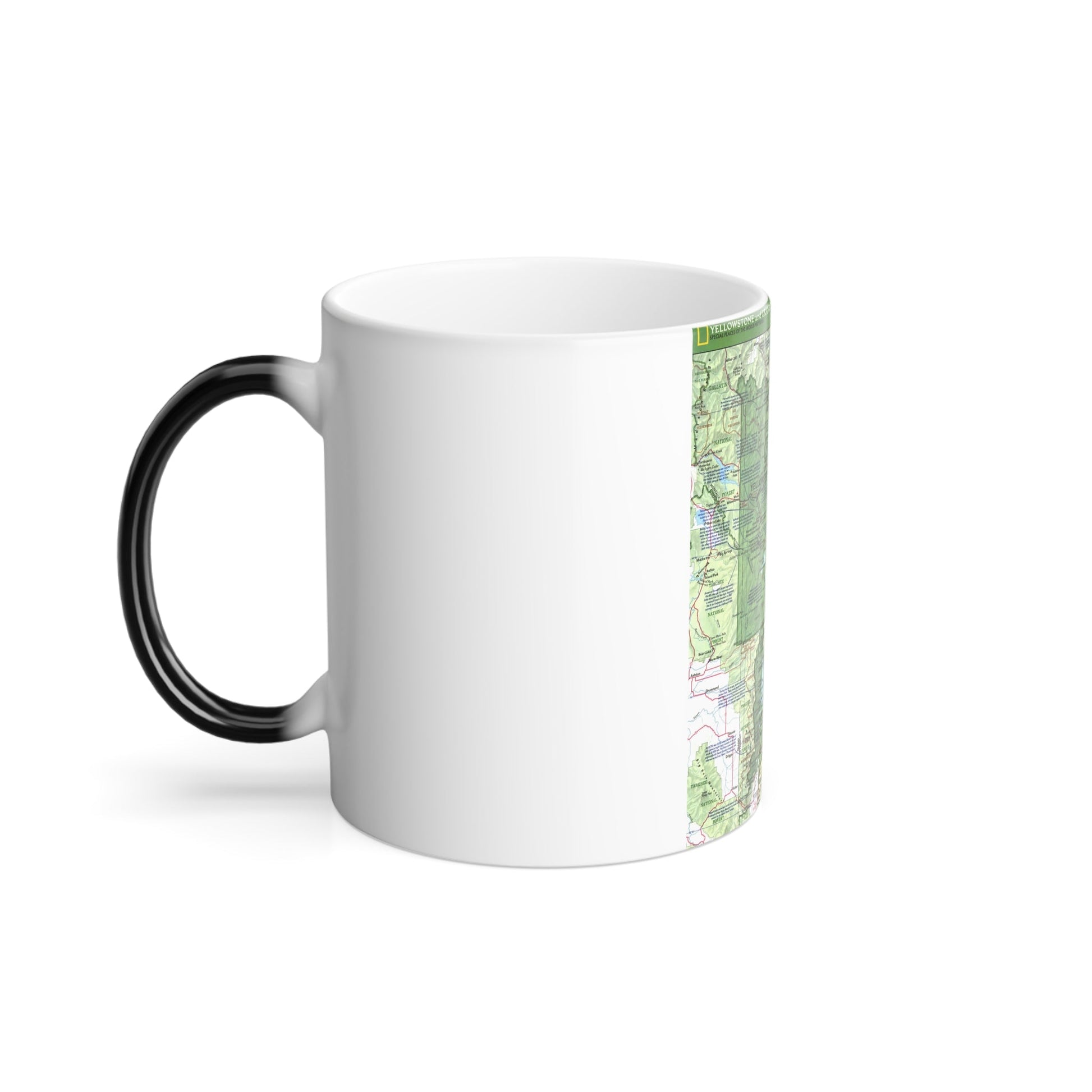 USA - Yellowstone and Grand Teton 1 1989) (Map) Color Changing Mug 11oz-11oz-The Sticker Space