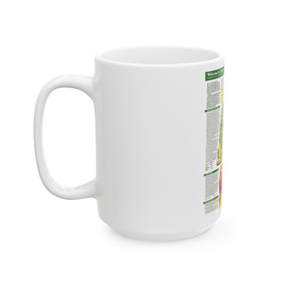 USA - Yellowstone and Grand Teton 2 (1989) (Map) White Coffee Mug-The Sticker Space