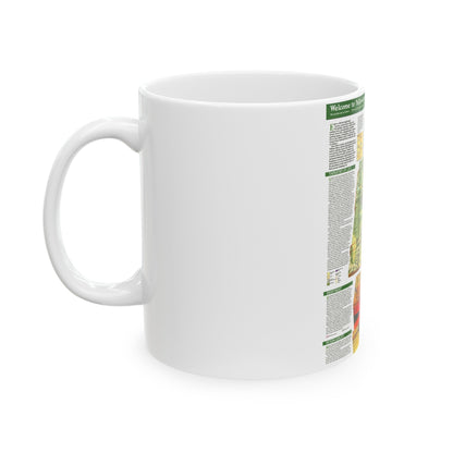 USA - Yellowstone and Grand Teton 2 (1989) (Map) White Coffee Mug-The Sticker Space