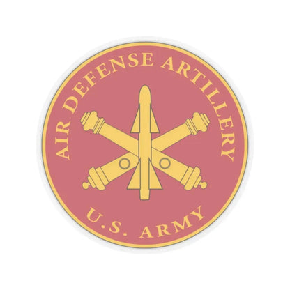 USAADAPLAQUE Air Defense Artillery Branch (U.S. Army) STICKER Vinyl Kiss-Cut Decal 2 Inch Transparent - The Sticker Space