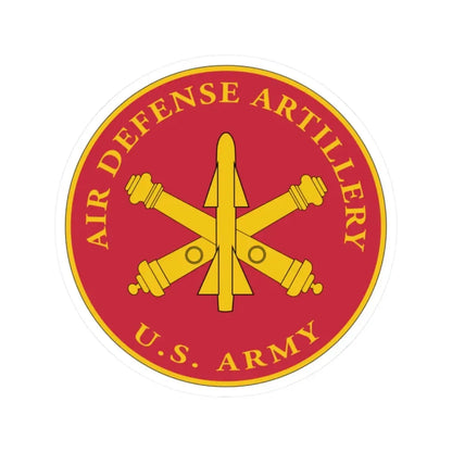 USAADAPLAQUE Air Defense Artillery Branch (U.S. Army) STICKER Vinyl Kiss-Cut Decal 2 Inch White - The Sticker Space