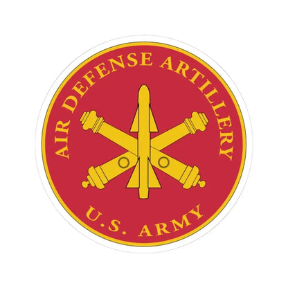 USAADAPLAQUE Air Defense Artillery Branch (U.S. Army) STICKER Vinyl Kiss-Cut Decal 3 Inch White - The Sticker Space