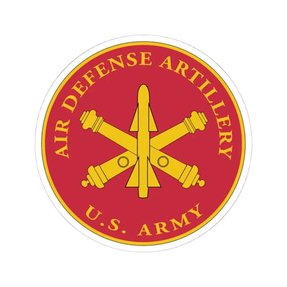 USAADAPLAQUE Air Defense Artillery Branch (U.S. Army) STICKER Vinyl Kiss-Cut Decal 4 Inch White - The Sticker Space