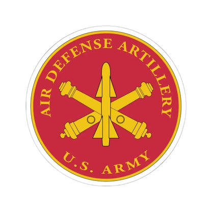 USAADAPLAQUE Air Defense Artillery Branch (U.S. Army) STICKER Vinyl Kiss-Cut Decal 6 Inch White - The Sticker Space