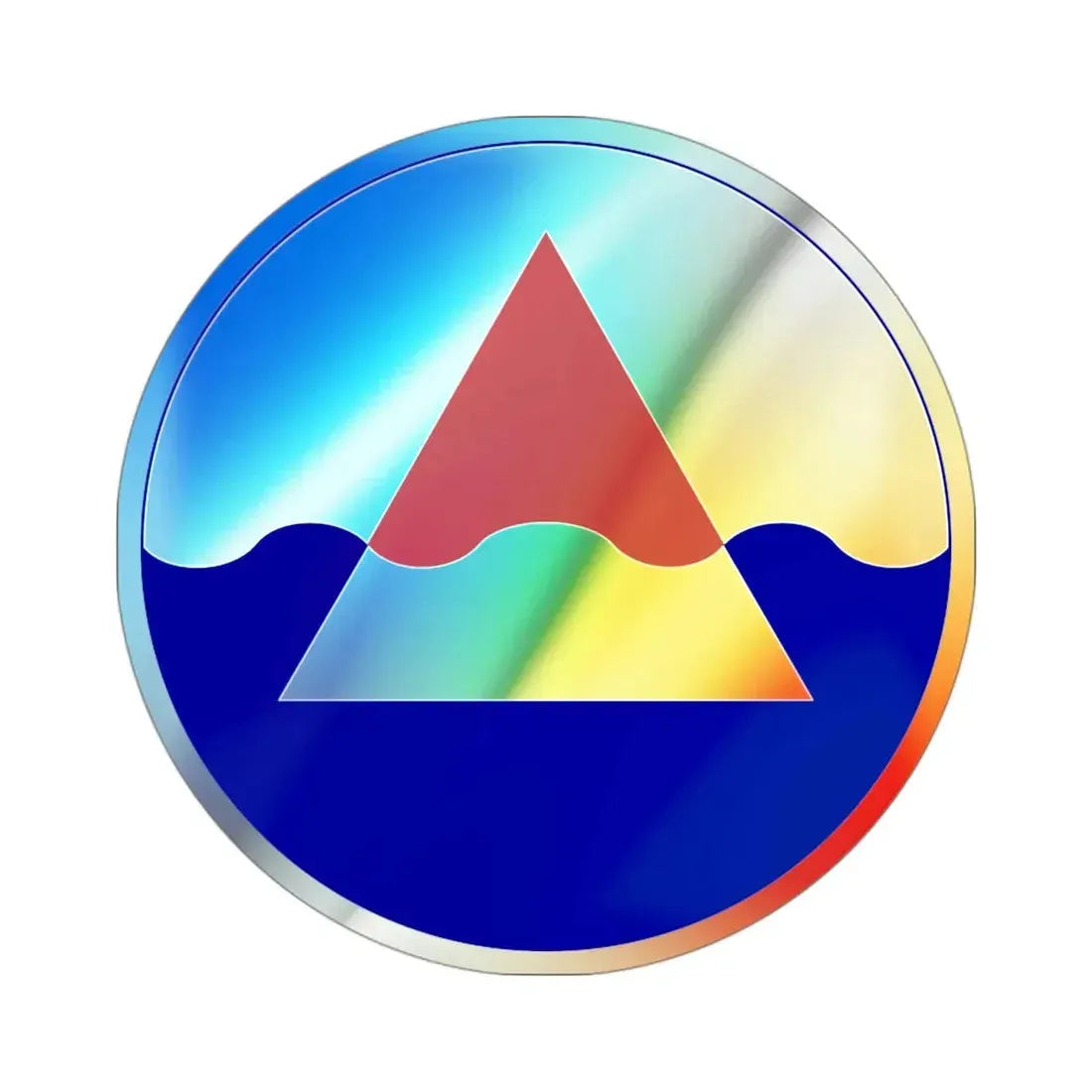 USAE Iceland Defense Force (U.S. Army) Holographic STICKER Die-Cut Vinyl Decal 3 Inch Holographic - The Sticker Space