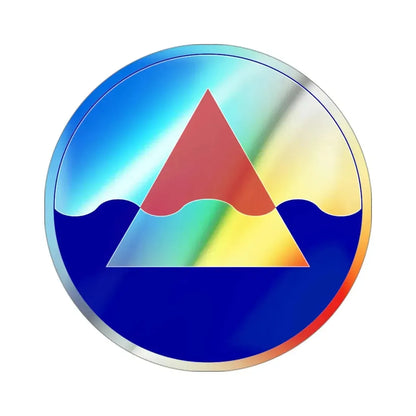 USAE Iceland Defense Force (U.S. Army) Holographic STICKER Die-Cut Vinyl Decal 3 Inch Holographic - The Sticker Space