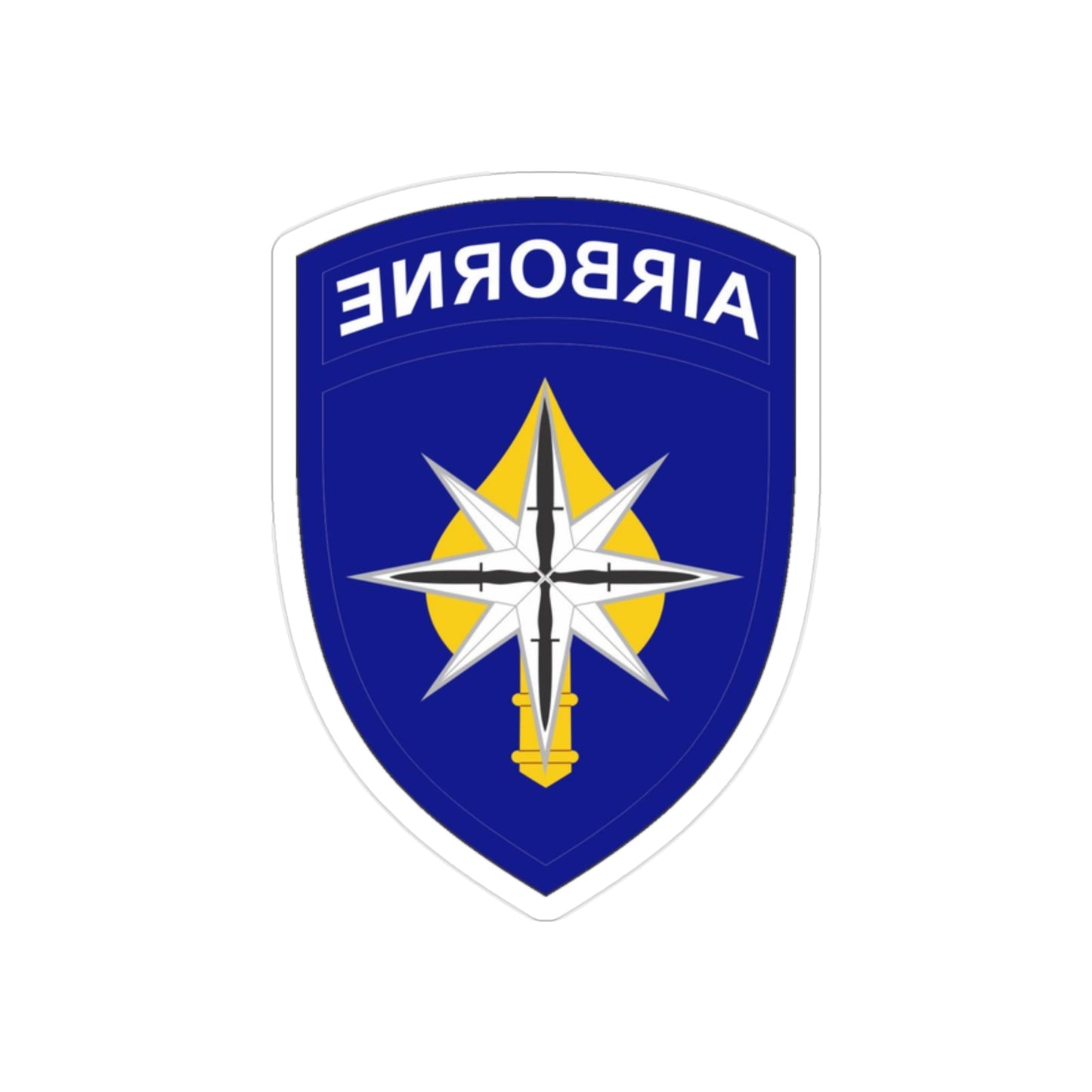 USAE Special Operations Command North (U.S. Army) REVERSE PRINT Transparent STICKER-2" × 2"-The Sticker Space