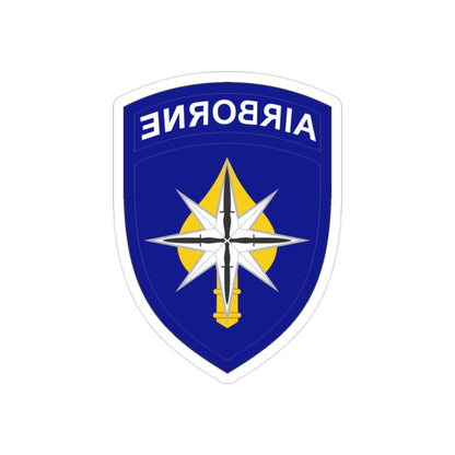 USAE Special Operations Command North (U.S. Army) REVERSE PRINT Transparent STICKER-2" × 2"-The Sticker Space