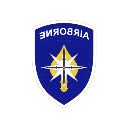 USAE Special Operations Command North (U.S. Army) REVERSE PRINT Transparent STICKER-3" × 3"-The Sticker Space