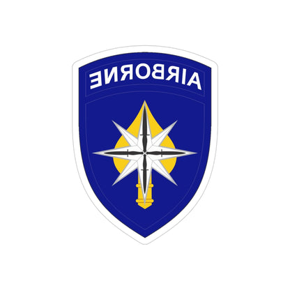 USAE Special Operations Command North (U.S. Army) REVERSE PRINT Transparent STICKER-4" × 4"-The Sticker Space