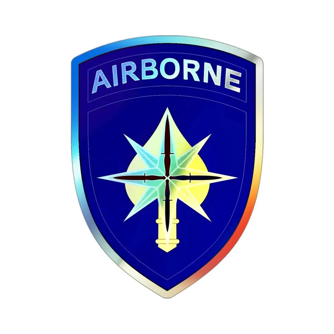 USAE Special Operations Command North (U.S. Army) Holographic STICKER Die-Cut Vinyl Decal 3 Inch Holographic - The Sticker Space