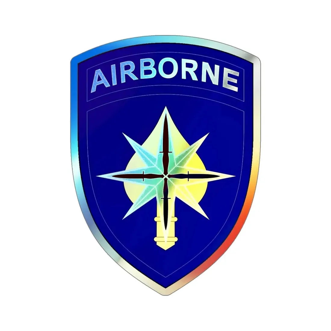 USAE Special Operations Command North (U.S. Army) Holographic STICKER Die-Cut Vinyl Decal 5 Inch Holographic - The Sticker Space