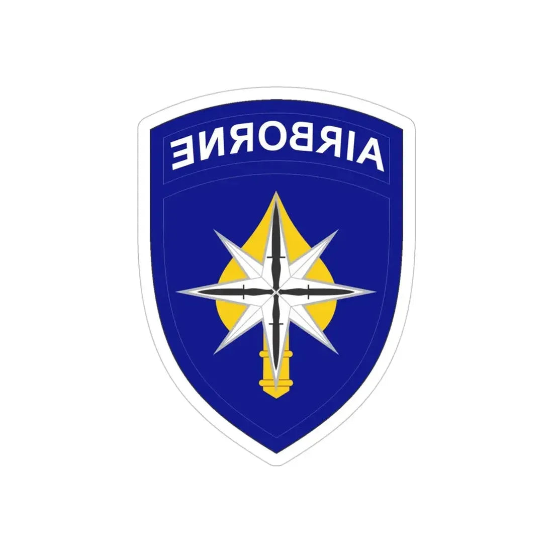 USAE Special Operations Command North (U.S. Army) REVERSE PRINT Transparent Die-Cut STICKER 4 Inch Die-Cut Transparent - The Sticker Space