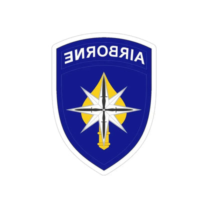 USAE Special Operations Command North (U.S. Army) REVERSE PRINT Transparent Die-Cut STICKER 4 Inch Die-Cut Transparent - The Sticker Space