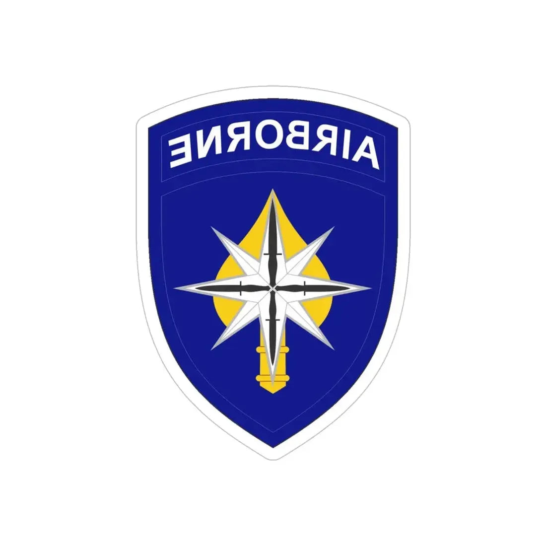 USAE Special Operations Command North (U.S. Army) REVERSE PRINT Transparent Die-Cut STICKER 5 Inch Die-Cut Transparent - The Sticker Space