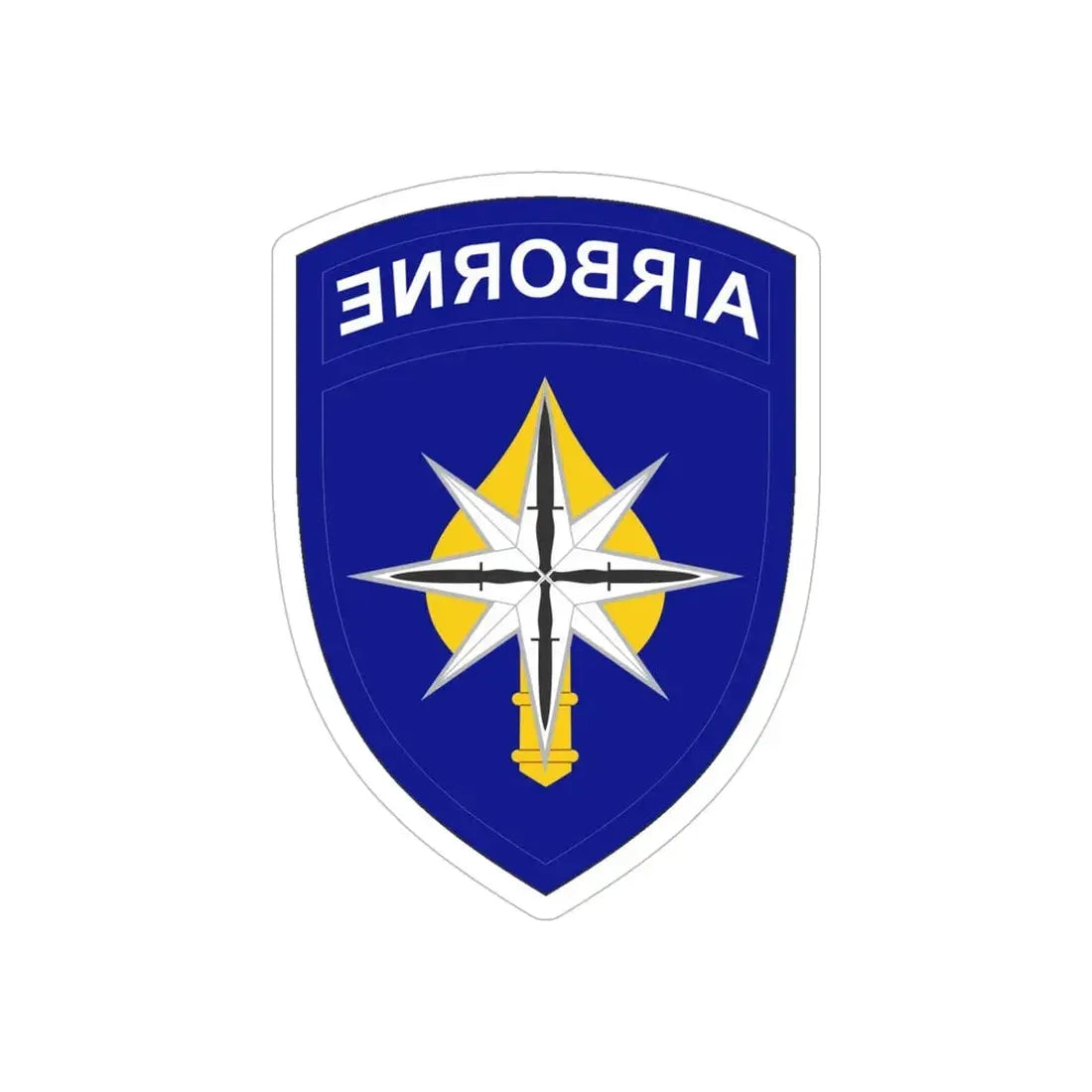 USAE Special Operations Command North (U.S. Army) REVERSE PRINT Transparent Die-Cut STICKER 6 Inch Die-Cut Transparent - The Sticker Space