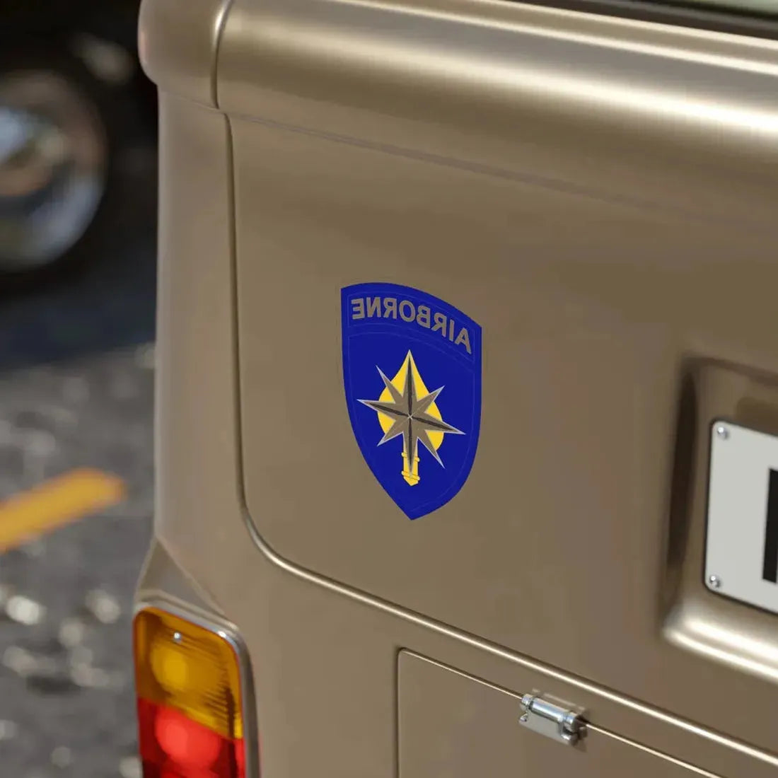 USAE Special Operations Command North (U.S. Army) REVERSE PRINT Transparent Die-Cut STICKER - The Sticker Space