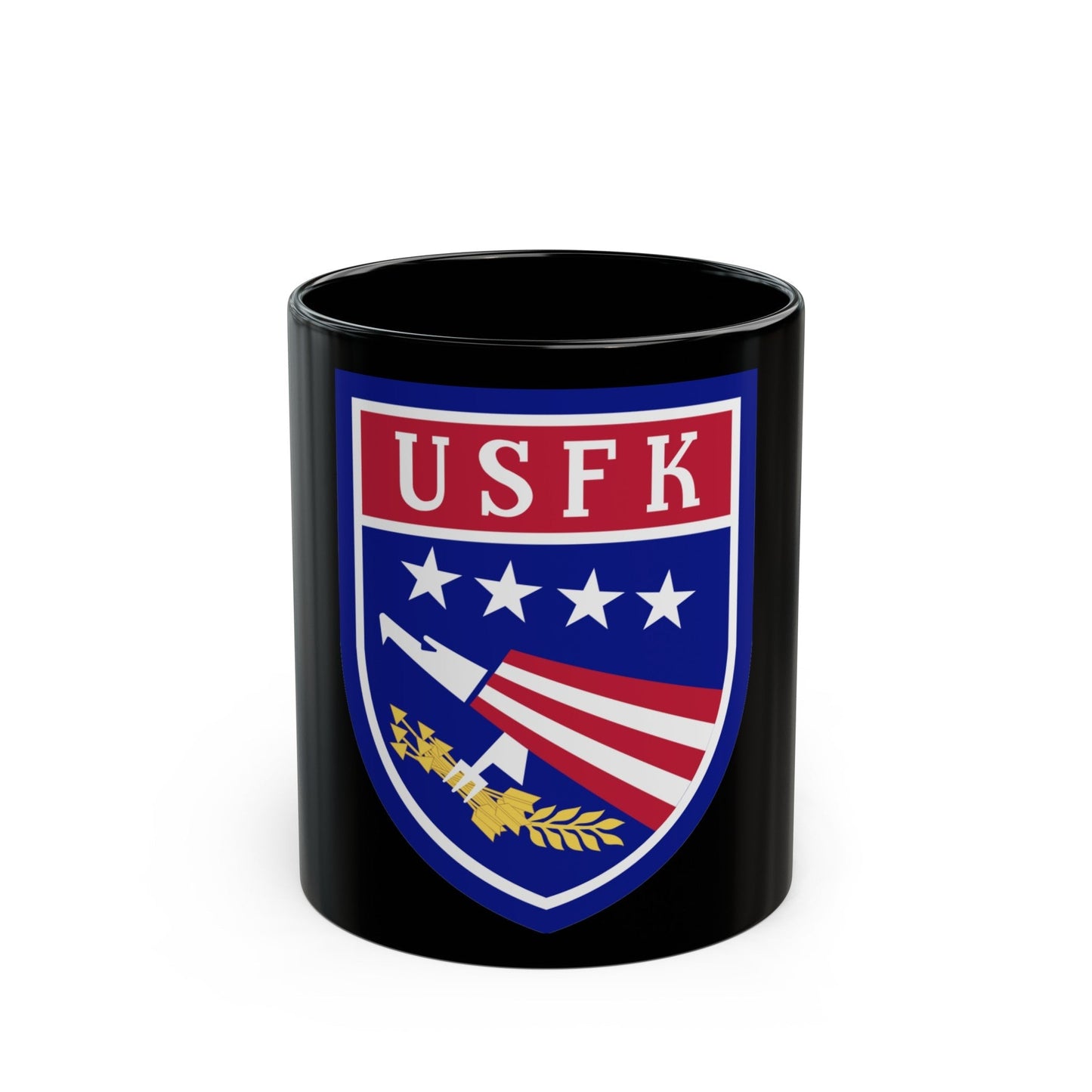 USAE United States Forces Korea (U.S. Army) Black Coffee Mug-11oz-The Sticker Space