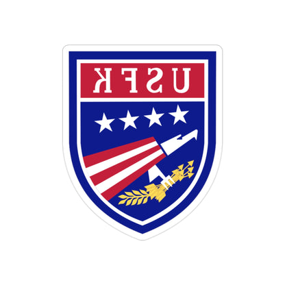 USAE United States Forces Korea (U.S. Army) REVERSE PRINT Transparent STICKER-2" × 2"-The Sticker Space