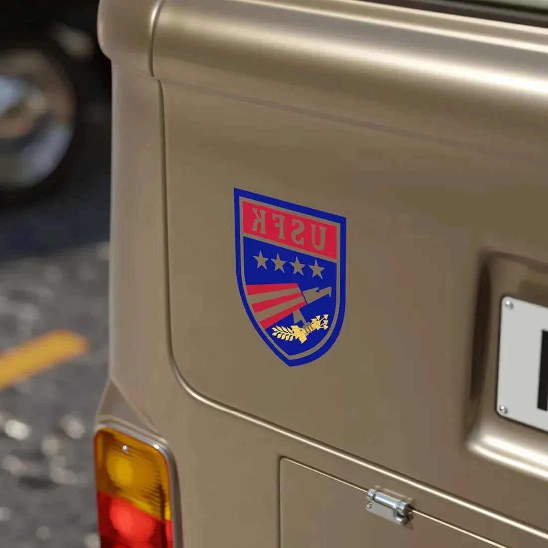 USAE United States Forces Korea (U.S. Army) REVERSE PRINT Transparent Die-Cut STICKER - The Sticker Space