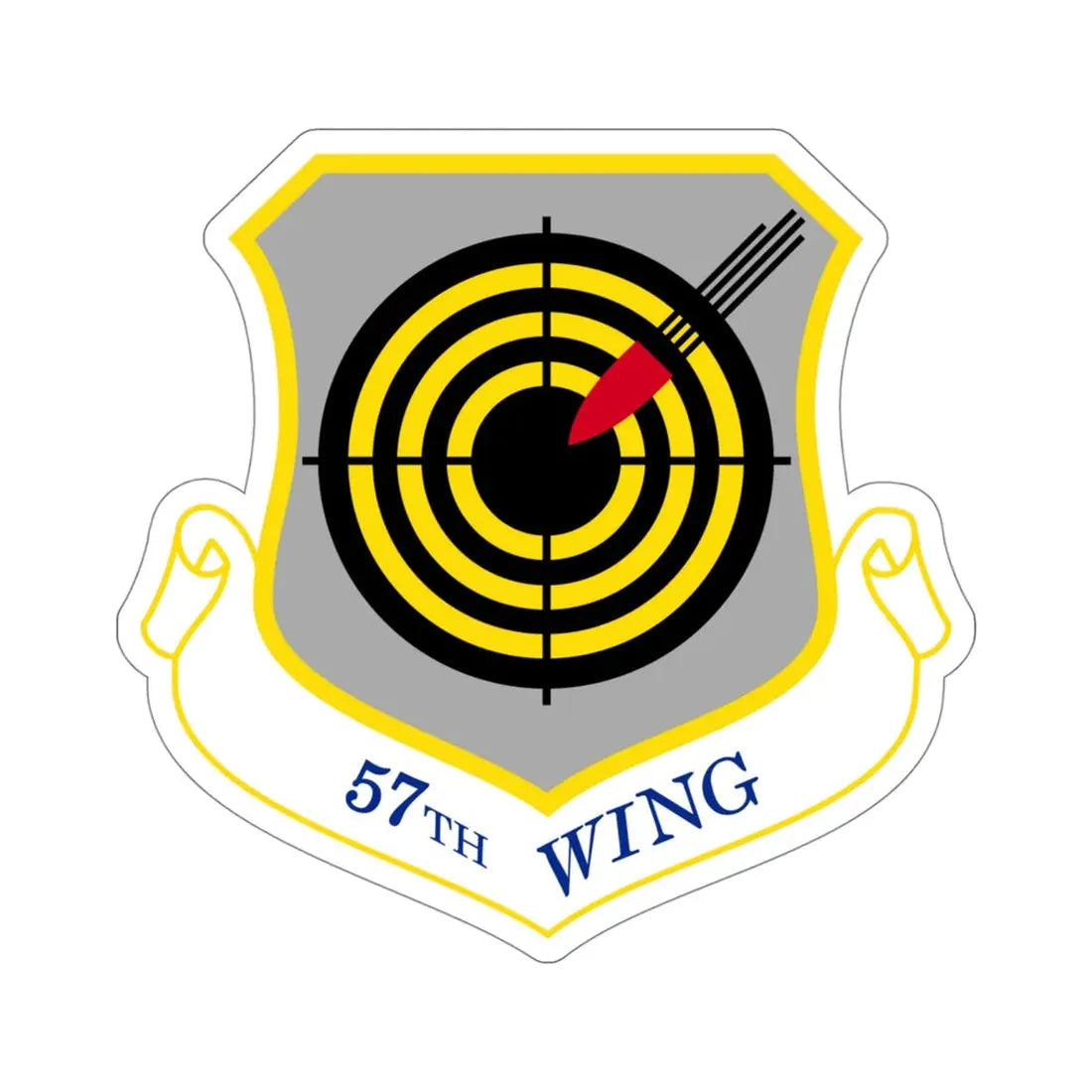 USAF 57th Wing (U.S. Air Force) STICKER Vinyl Die-Cut Decal 4 Inch - The Sticker Space