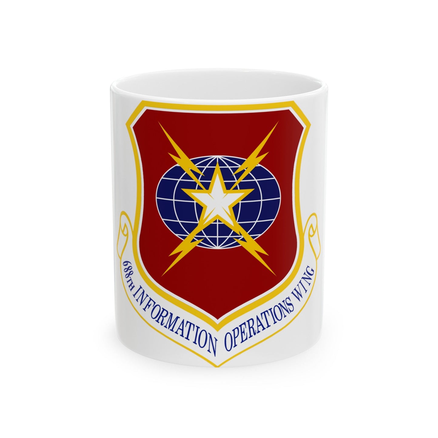 USAF 688th Information Operations Wing (U.S. Air Force) White Coffee Mug-11oz-The Sticker Space