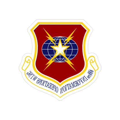USAF 688th Information Operations Wing (U.S. Air Force) REVERSE PRINT Transparent Die-Cut STICKER 2 Inch Die-Cut Transparent - The Sticker Space