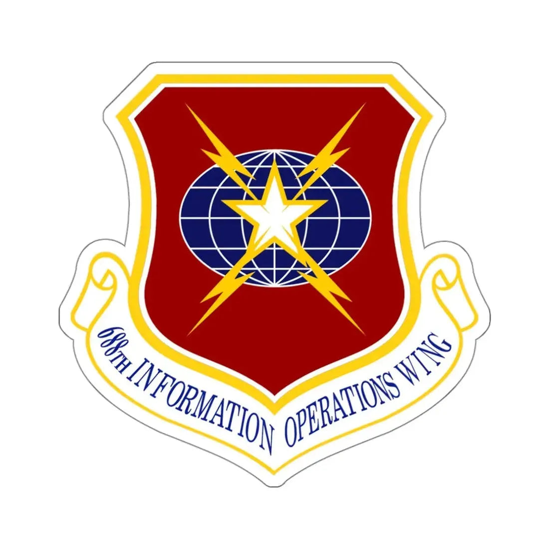 USAF 688th Information Operations Wing (U.S. Air Force) STICKER Vinyl Die-Cut Decal 3 Inch - The Sticker Space